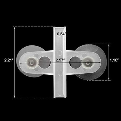 OIIKI 16PCS Aquarium Fish Tank Divider with Suction Cup, White
