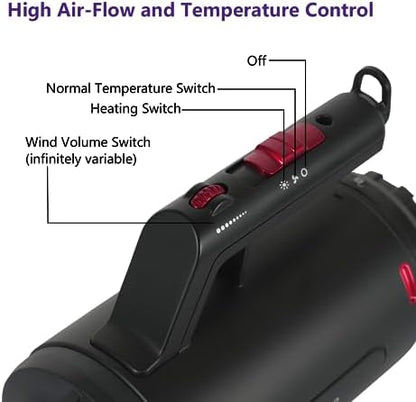 Dog Dryer High Velocity Pet Dog Grooming Force Hair Dryer/Blower