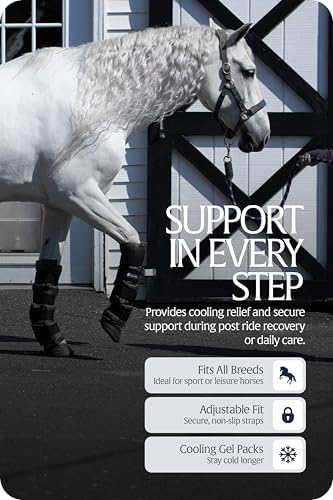 Equinavia Cool Relief Therapy Equine Ice Boots for Horses-Gel Cooling Wraps
