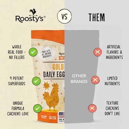 Roosty's Gold Dust Daily Egg Booster Chicken Supplement, 16oz