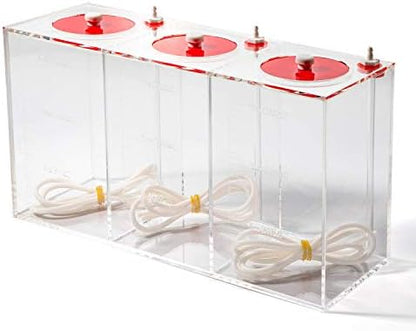 Aquarium Choice Acryli Made Liquid Storage Bucket Doing Pump Reservoir Container (12.5 * 4.25 * 6.5 Inch;4500ml(Red))