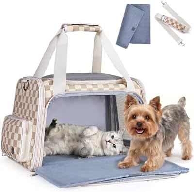 Homespon 34.5L Soft-Sided Cat Dog Carrier, Airline Approved Pet Bag