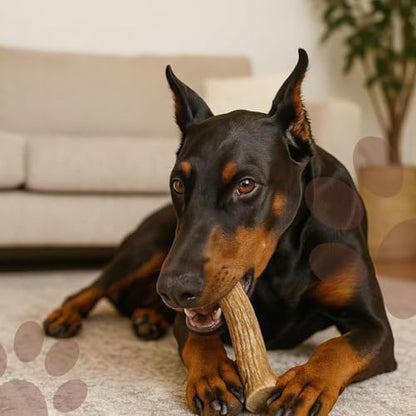 WhiteTail Naturals Monster XXL Whole Deer Antler for Giant Dogs - 7-8"