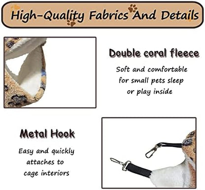 Guinea Pig Hammock for Cage 13.3X13.3,Sugar Glider Hammock,Reusable