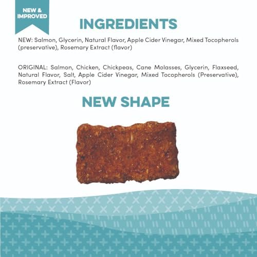 Organic Dog Treats, Sweet Potato, Salmon Flavor, 4 Ounces, USDA Organic, Made in USA, for All Breeds and Ages, Training