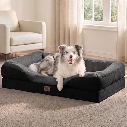 EHEYCIGA Orthopedic XL Dog Bed for Large Dog, Memory Foam Dog Couch