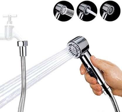 3 Mode Dog Shower Attachment with Long Hose & Outdoor Adapter