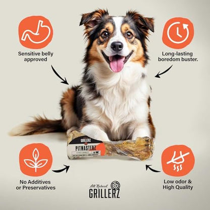 Grillerz Scott Pet Beef Mammoth Bone, 1 Count, Beef Bones for Dogs, Rawhide Free, Dog Chew for Healthy Teeth & Gums, High Protein, Easy to Digest, Long Lasting, Natural Treats for All Breeds