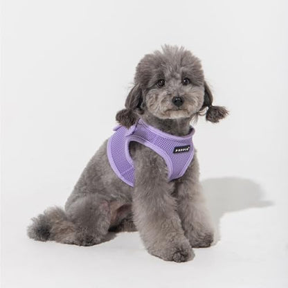 Puppia Soft Vest Dog Harness Step-in Padded Mesh No Choke No Pull Comfortable Walking Running Training for Small Medium Large Dogs, Violet, XXX-Large