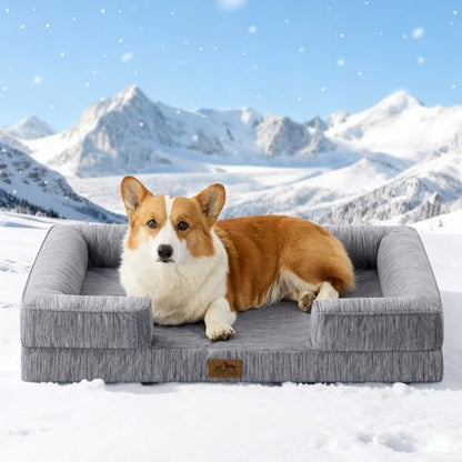 COZY KISS Orthopedic Dog Cooling Bed for Large Sized Dogs, 36x27 inch