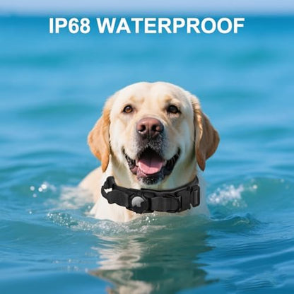 Tactical AirTag Dog Collar - Heavy Duty, Adjustable GPS Collar