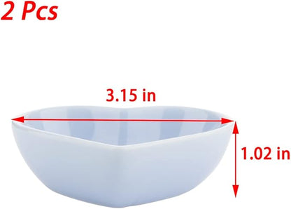 2 Pcs Hamster Ceramic Food Bowl Anti-Turning Food & Water Dish for Hamster Gerbil Hedgehog Rat Rodent (Green and Purple)
