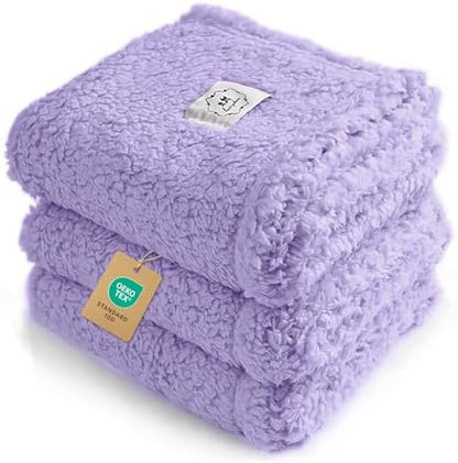 Luciphia 3 Pack Soft Sherpa Fleece Blankets for Dogs Cats Puppies,30"x20"