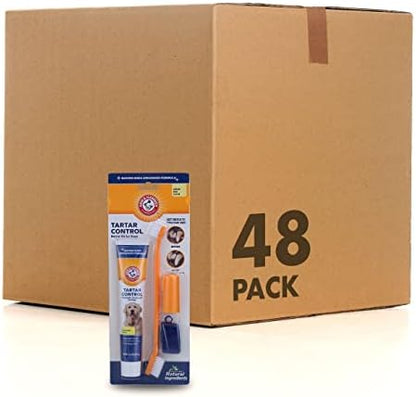 Arm & Hammer Tartar Control Dog Dental Kit, Banana Mint, 3-Piece, 48-Pack