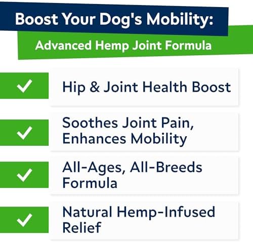 Advanced Joint Hemp Chews for Dogs Mobility - Hip & Joint Pain Relief Chews