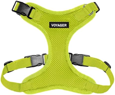 Voyager Step-in Lock Dog Harness - Lime Green, Large