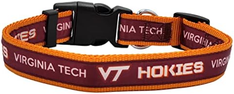Pets First Collegiate PET Collar OLD VERSION Virginia Tech Hokies Dog Collar, Size Large. Best Sports Team Collar for Dogs & Cats. A Shiny & Colorful Dog & Cat Collar Licensed by The NCAA