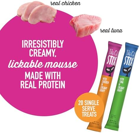 Tiki Cat Stix Cat Treats, Variety Pack, 0.5 oz. Mousse, 20 Count