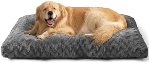 EHEYCIGA Washable XL Dog Beds Large Sized Dog, 41x27 Inch Pet Bed, Charcoal