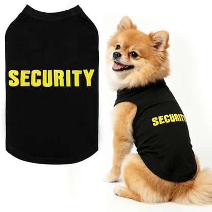 BINGPET Dog Security Shirt, Soft Cotton Puppy T-Shirt, Halloween Costumes