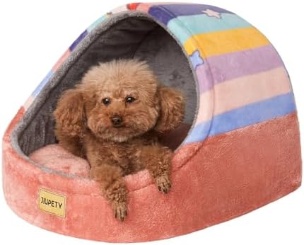 Cute Cat Beds for Indoor Cats, Cat Cave Bed for Kittens, Hideaway Cat House