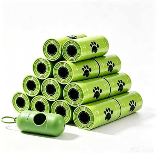 300-Count Reinforced Dog Poop Bags, Leak-Proof & Extra Thick Scented Rolls, Pet Waste Bags with Dispenser, Heavy Duty for Large & Small Dogs, Puppy Cleanup Essential