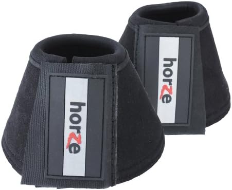 Horze All Purpose Bell Boots - Black - L