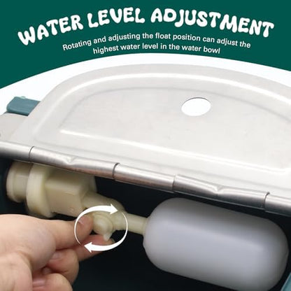 Automatic Livestock Waterer Bowl, Float Valve Waterer for Outdoor Dogs