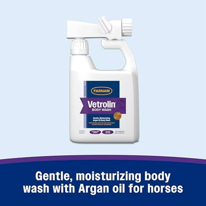 Farnam Vetrolin Body Wash for Horses and Dogs, 32 fl oz.