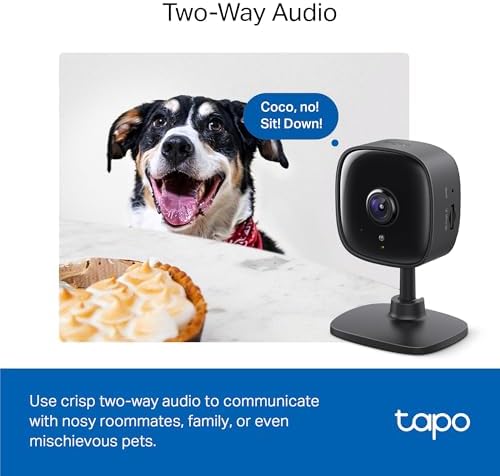 Tapo 1080P Indoor Security Camera, Baby Monitor, Dog Camera, C101(4-Pack)