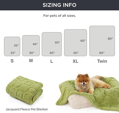 Bedsure Dog Blanket for Small Dogs Puppy and Cats, Soft Fleece, 25x35 Green