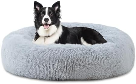 ELSKER&HOME 39'' Donut Dog Bed, Calming Dog Bed for Large Sized Dog