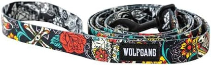 Wolfgang Heavy Duty Dog Leash, Pull-Tested to Over 800 lbs for Walking & Training, LosMuertos Print, Large