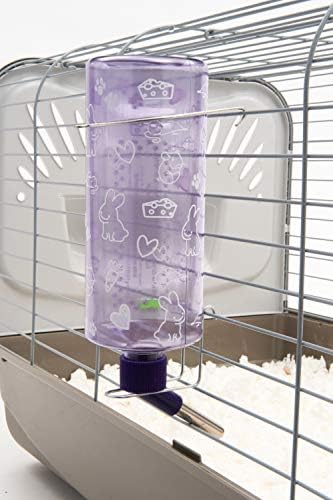 Lixit® Critter Bright Water Bottles for Hamsters, Rabbits, Chinchillas, Ferrets, Guinea Pigs and Other Small Animals - Made in USA (Blue (Pack of 3), 32 Ounce)