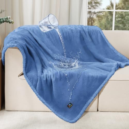 Luciphia Waterproof Blanket for Large Dog, Reversible Sherpa Couch Cover