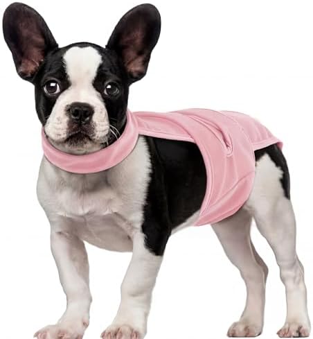 QBLEEV Dog Diapers with Suspenders, Female Escape-Proof Full Body Dog Period Diapers Overalls, Reusable Washable Sanitary Panties for Heat Cycle & Incontinence, Doggie Underwear Onesie with Tail Hole