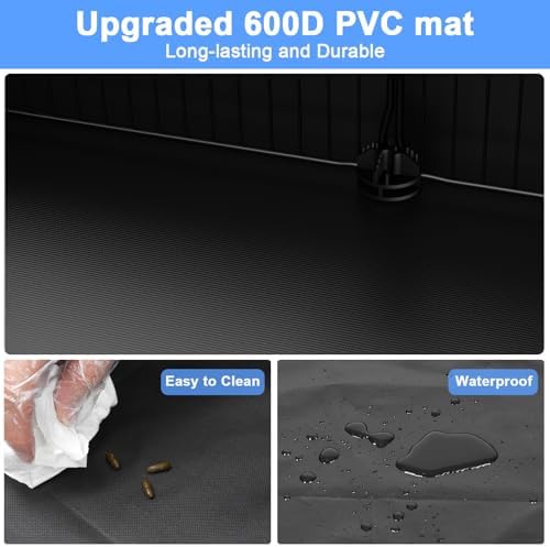 Tresbro Guinea Pig Cage with Waterproof PVC Bottom Liner & One-Hand Release Hook, Triple Fixing C&C Cage for Guinea Pigs, Bunny, Rabbit, Hedgehog, Small Animal Indoor Playpen 48''L x 24''W x 31.5''H