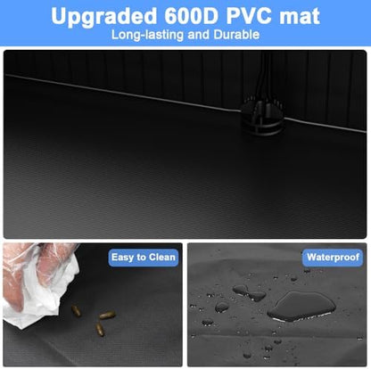 Tresbro Guinea Pig Cage with Waterproof PVC Bottom Liner & One-Hand Release Hook, Triple Fixing C&C Cage for Guinea Pigs, Bunny, Rabbit, Hedgehog, Small Animal Indoor Playpen 48''L x 24''W x 31.5''H