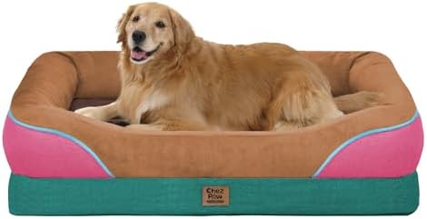 Chez Paw Waterproof Orthopedic XL Dog Bed for Large and Extra Large Dogs