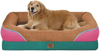 Chez Paw Waterproof Orthopedic XL Dog Bed for Large and Extra Large Dogs