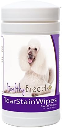 Healthy Breeds Poodle Tear Stain Wipes 70 Count
