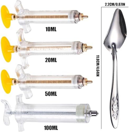 Baby Bird Feeding Syringe Set, Small Pet Parrot Feeding Tubes for Birds, Hand Feeding Tubes Kit Parrot Feeder Food Feeding & Watering Supplies for Small Pet Baby Birds (10ML)