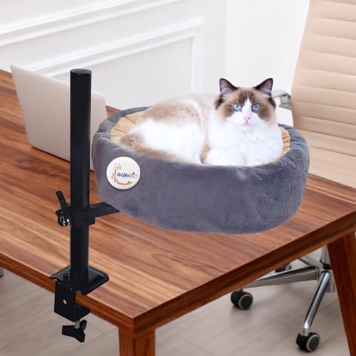 Large Cat Desk Bed, Adjustable, Reversible 2-Tone, Twilight