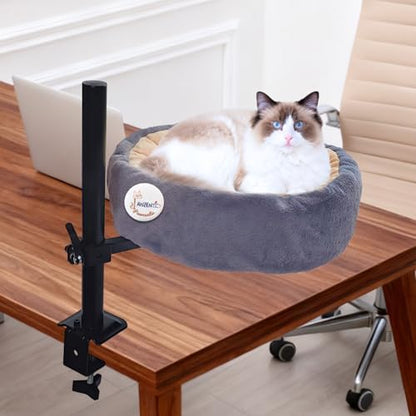 Large Cat Desk Bed, Adjustable, Reversible 2-Tone, Twilight