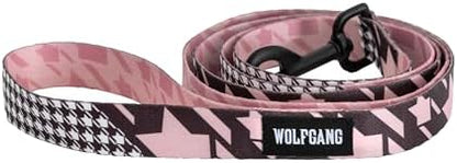Wolfgang Heavy Duty Dog Leash, Pull-Tested to Over 800 lbs for Walking & Training, HoundsPink Print, Large