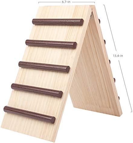 Niteangel Wooden Cage Bridge for Rabbits, Guinea Pigs and Chinchilla, Large Size