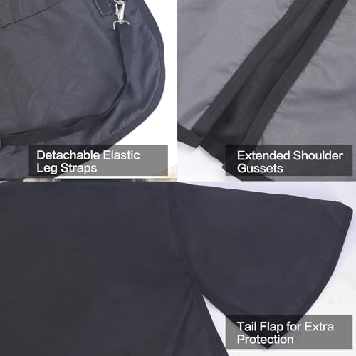 1200D Horse Blanket, 0g No-Fill Waterproof Turnout Rain Sheet