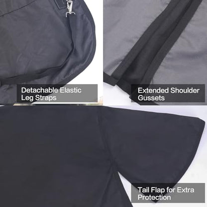 1200D Horse Blanket, 0g No-Fill Waterproof Turnout Rain Sheet