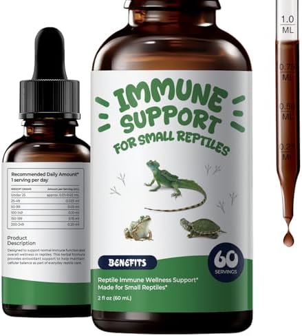 Herbal Reptile Supplement for Geckos & Lizards, Immune & Digestive Drops