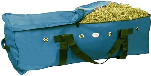 Majestic Ally 1200 D Nylon Fabric Large 44” x 20” x 16” and Extra Large 52" x 27" x21" Heavy-Duty Hay Bale Storage Bag (Teal, X-Large)
